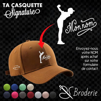 𝗚𝗢𝗧𝗜𝗡 Le Bouliste 𝑆𝑖𝑔𝑛𝑎𝑡𝑢𝑟𝑒 Baseball Personnalisé 𝗗𝗼𝘂𝗯𝗹𝗲 𝗕𝗿𝗼𝗱𝗲𝗿𝗶𝗲
